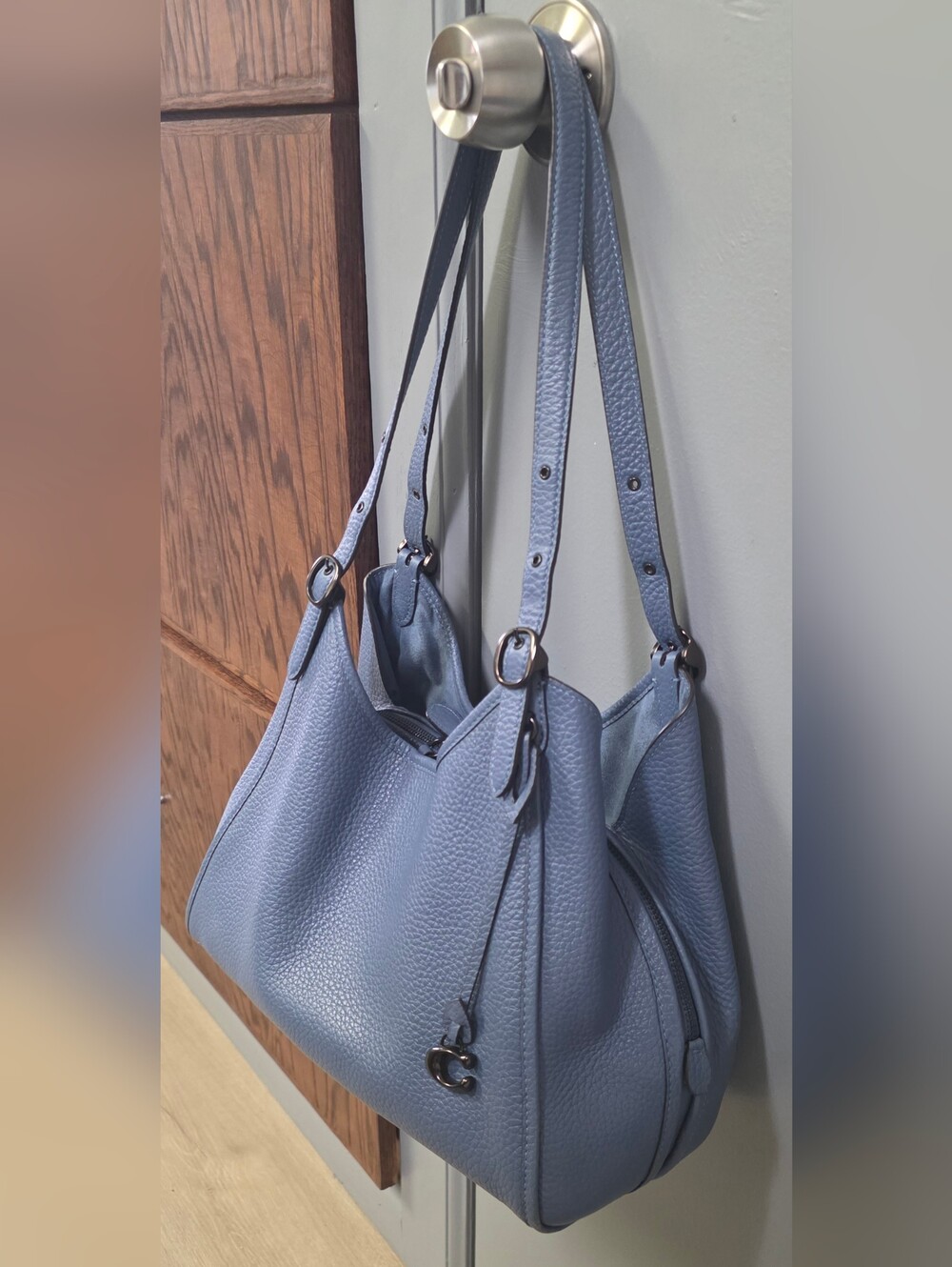 Coach Lori Pebbled Leather Shoulder Bag EUC - Picture 5 of 14